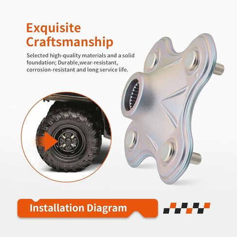 Rear Wheel Hub for Yamaha Big Bear Wolverine Moto-4 Kodiak 350 400 YFM350 YFM400 Timberwolf Bear Tracker 250 YFM250 YFB250 1987-2006 2HR-25383-01-00 in Saudi Arabia