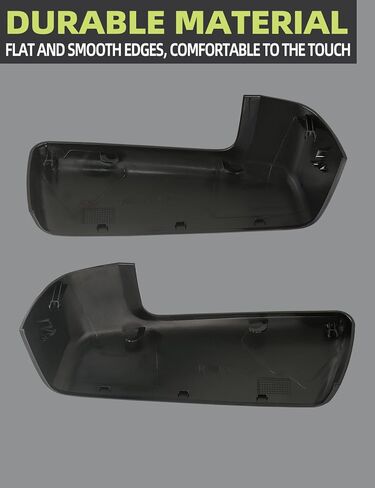 غطاء نصف مرآة علوي مزخرف باللون الأسود متوافق مع Chevy Silverado 1500/ GMC Sierra 1500 2019-2024 قطع غيار الملحقات تحل محل 84732427 84732426 يسار يمين زوج واحد in Kuwait