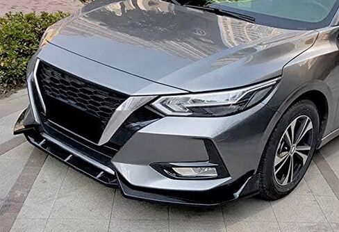 EPARTS Painted Black Front Bumper Body Kit Spoiler Lip 3PCS Fit for 2020-2023 Nissan Sentra Sedan in Saudi Arabia