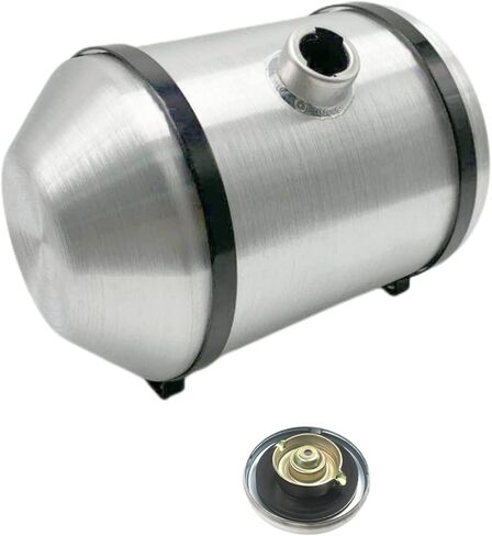 JSD 5 Gallons 10"x16" Aluminum Spun Round Universal Gas Tank Fuel Tank Center Fill 3/8" NPT Outlet Rat Rod,Off-Road in Saudi Arabia