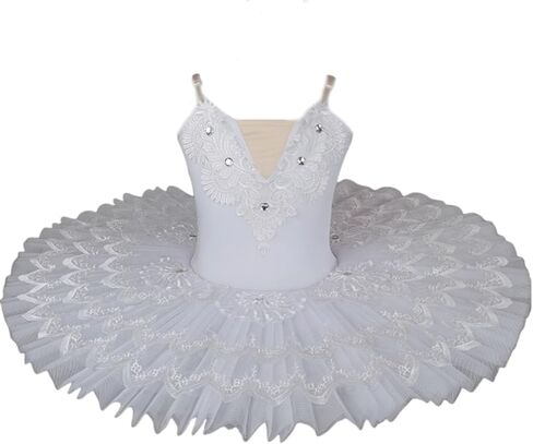 Girls Ballet Tutu Swan Lake Camisole Gymnastic Leotard Dress Figure Skating Dancewear Ballerina Outfit in Saudi Arabia