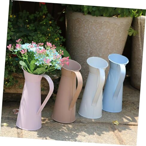 Garneck Small Vases for Flowers Iron Craft Vase Multifunctional Desktop Flower Arrangement Pot Random Color in Saudi Arabia