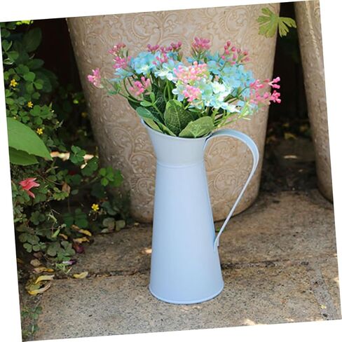 Garneck Small Vases for Flowers Iron Craft Vase Multifunctional Desktop Flower Arrangement Pot Random Color in Saudi Arabia