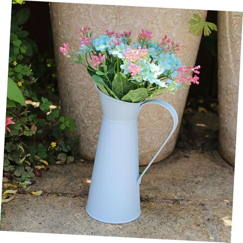 Garneck Small Vases for Flowers Iron Craft Vase Multifunctional Desktop Flower Arrangement Pot Random Color in Saudi Arabia