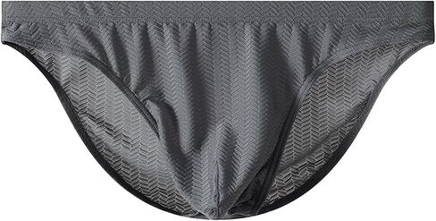 WINDAY Men's Lace Silk Low Rise Bikini Briefs Soft Moisture Wicking Underwear in Saudi Arabia