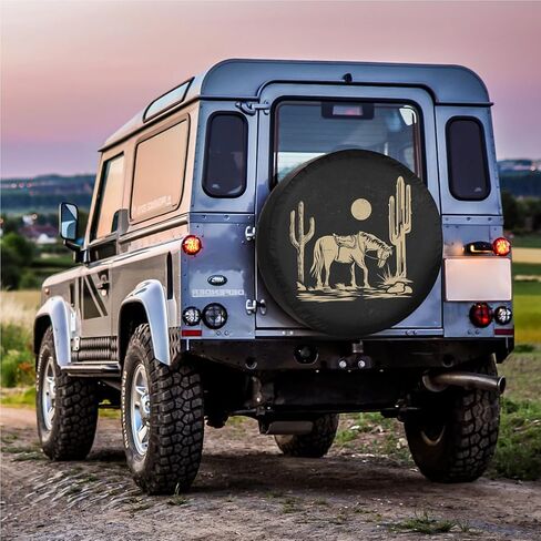 RV غطاء الإطار الاحتياطي غرب تكساس الحصان مانعة لتسرب الماء والغبار العالمي لمقطورة SUV فان مخيم السفر مقطورة 12 "13" 14 "15" 16 "17 بوصة in Kuwait