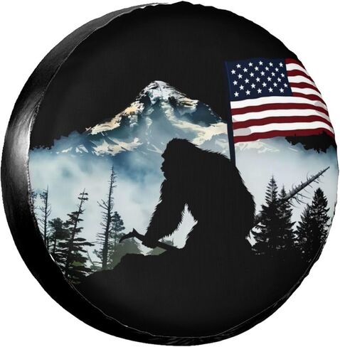 Life is Better Around The Campfire Spare Tire Cover for Rv Trailer Camper Truck SUV -Cool Cute Wheel Protectors Cover Waterproof Fabric for Travel Camping Outdoor,Universal Fit,15 inch in Kuwait
