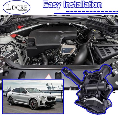 Engine Coolant Thermostat Housing – Replaces 11537642854, 11-53-7-642-854 – Compatible with BMW 340i, 440i, 540i, 740i, M240i, X3, X4 (B58 3.0L, 2016-2021) – Heat Management Module in Saudi Arabia