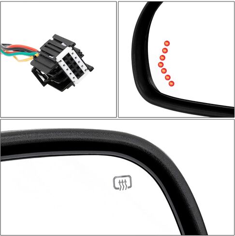 استبدال مرايا السحب لـ 2007-2014 شيفروليه سيلفرادو جي إم سي سييرا 1500 2007-2012 كاديلاك إسكاليد شيفروليه تاهو مع زوج مرايا ساخنة بإشارة الانعطاف in Kuwait