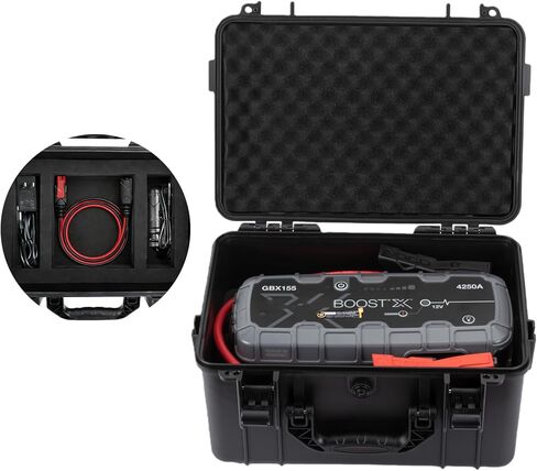 Protection Case Compatible with NOCO Boost X GBX155: 4250A/Boost GB150: 3000A UltraSafe Jump Starter, Comes with storage space below Portable Carrying Case for Car Battery Booster in Kuwait