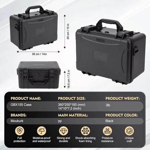 Protection Case Compatible with NOCO Boost X GBX155: 4250A/Boost GB150: 3000A UltraSafe Jump Starter, Comes with storage space below Portable Carrying Case for Car Battery Booster in Kuwait