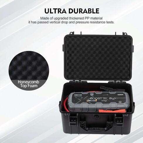 Protection Case Compatible with NOCO Boost X GBX155: 4250A/Boost GB150: 3000A UltraSafe Jump Starter, Comes with storage space below Portable Carrying Case for Car Battery Booster in Kuwait
