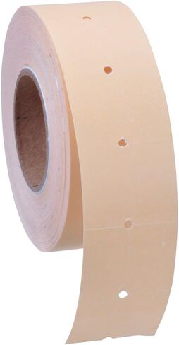 Buff Brown with No Tamper Proof Slits Labels to fit XL Pro® 2 Price Guns 16 Pack (Free Ink Roll Included) in Saudi Arabia
