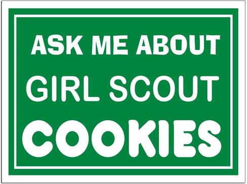 VictoryStore Car Door Magnet: Ask Me About Girl Scout Cookies Car Door Magnets - Set of 2 - Color 18 inches x 24 inches in Saudi Arabia