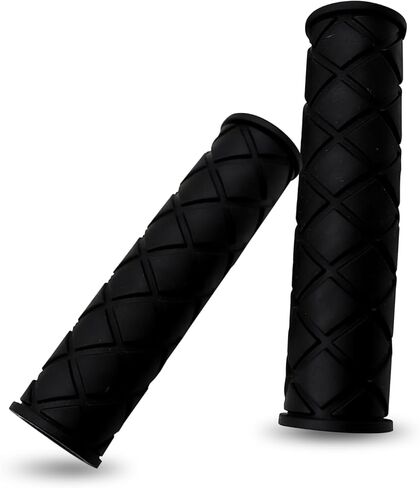 WZP 2PCS Motorcycle Hand Grips, Non-Slip Rubber Motorbike Thruster Grip, Soft Comfortable Handlebar Grips for 7/8" 22mm/24mm Handles, Universal for Motocross Scooter Dirt Bike ATV (Black) in Saudi Arabia