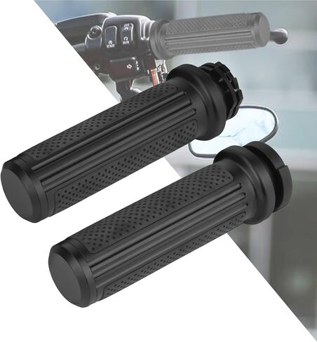 HDBUBALUS Motorcycle Hand Grips Cable Throttle Handlebar Grips Fit for Harley Dyna Softail Touring Road King Road Glide Sportster 48 72 883 1200 in Saudi Arabia