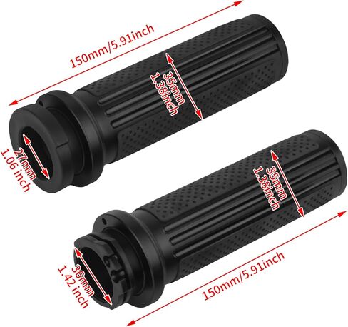 HDBUBALUS Motorcycle Hand Grips Cable Throttle Handlebar Grips Fit for Harley Dyna Softail Touring Road King Road Glide Sportster 48 72 883 1200 in Saudi Arabia