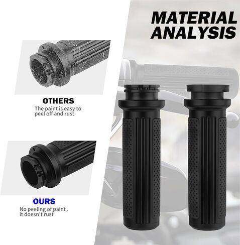 HDBUBALUS Motorcycle Hand Grips Cable Throttle Handlebar Grips Fit for Harley Dyna Softail Touring Road King Road Glide Sportster 48 72 883 1200 in Saudi Arabia
