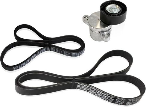 AUCERAMIC Engine Serpentine Belt Kit Fit for Ford F-150 F150 2011-2017, Mustang 2015-2017, Lincoln Navigator 2015-2017 3.5L 3.7L in Saudi Arabia