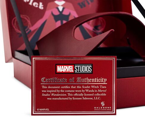 Marvel Studios Scarlet Witch Classic Tiara Replica | مجوهرات للحفلات التنكرية والعرض والملابس اليومية | مقاس واحد يناسب معظم البالغين in Saudi Arabia