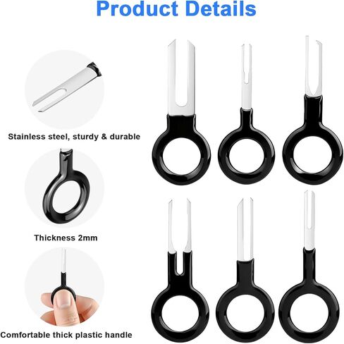 Linkstyle 40PCS Terminal Removal Tool Kit, Electrical Pin Extractor Set with Long Handles, Automotive Wiring Connector Tools in Saudi Arabia