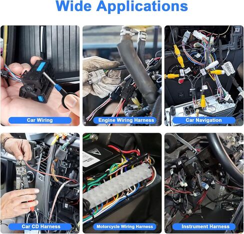 Linkstyle 40PCS Terminal Removal Tool Kit, Electrical Pin Extractor Set with Long Handles, Automotive Wiring Connector Tools in Saudi Arabia
