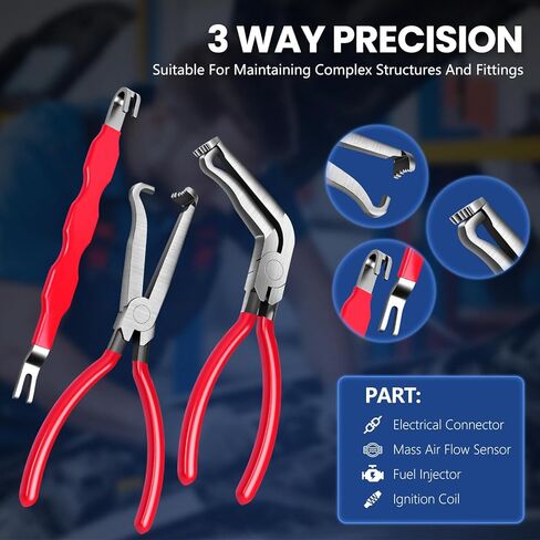 3 قطع من كماشة قطع الكهرباء، فاصل موصل كهربائي للسيارات، علامة تبويب الدفع وإصلاح الموصل، أدوات إزالة السيارات in Kuwait