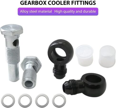Transmission Oil 6AN x 1/4NPSM 4L80E 90 Degree Banjo Fittings for G M 4L80E in Saudi Arabia