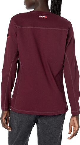 Ariat FR AC Crew Top, Malbec, 2X-Large in Saudi Arabia