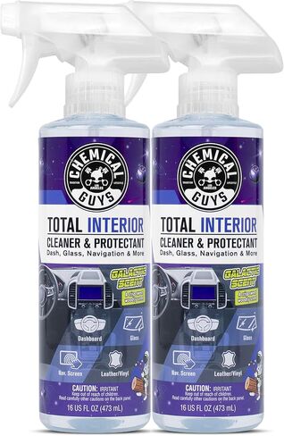 Chemical Guys Total Interior Cleaner & Protectant - 32 oz Galactic Scent All-in-One Car Interior Cleaner for Dash, Seats, Carpet, Glass, Vinyl, Leather, and Plastic - Cleans & Protects Every Surface in Saudi Arabia