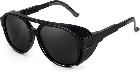 TJUTR Polarized Sunglasses for Men, ANSI Z87.1 Safety Glasses, UV400 Protection Wraparound Aviator Shades for Work & Driving in Saudi Arabia