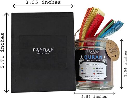 Quran Verses Jar, Daily Spiritual Upliftment for Emotions and Reflection, Meaningful Islamic Gift for Men, Women, Friends, Quran English Verses, Decor, Eid, Ramadan Gift, Affirmations, Prayer Jar in Saudi Arabia