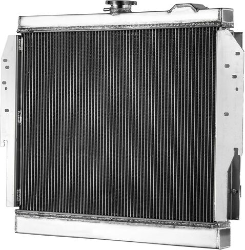 طقم تتابع مروحة كفن مشعاع ألومنيوم 2 صف أساسي متوافق مع دودج رام D/W 100/150/200/250/300/350 3.9L/5.2L/5.9 1979-1993 1980 1981 in Kuwait