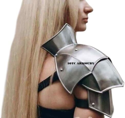 درع سيدة العصور الوسطى بذراع واحد ودرع للكتف من أجل LARP، وإعادة التمثيل، ونسخة طبق الأصل من زي تنكري للحفلات الخيالية، ودرع Ren-fair للهالوين in Kuwait