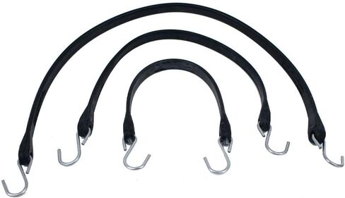 منتجات Mytee 50 عبوة من أشرطة مطاطية طبيعية مقاس 21 بوصة تربط الحبال S وخطافات شديدة التحمل مثالية لتأمين الأقمشة in Kuwait