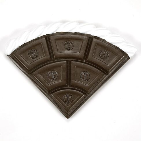 Department 56 Village Collection Accessories Cocoa and Cream Chocolate Bar Curved Road Landscape Figurine Set, 2.4 Inch, Multicolor in Saudi Arabia