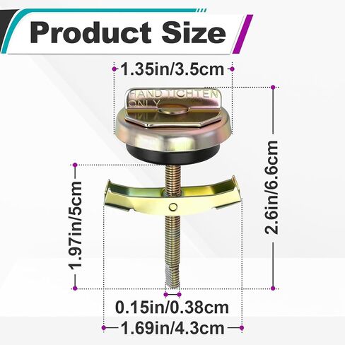 6 Pcs Universal Oil Pan Drain Plugs, Replaces 65109 090-080CD 090-080, Fits for 1/2in to 3/4in or M12 to M18 Hole, Durable and Long-Lasting in Kuwait