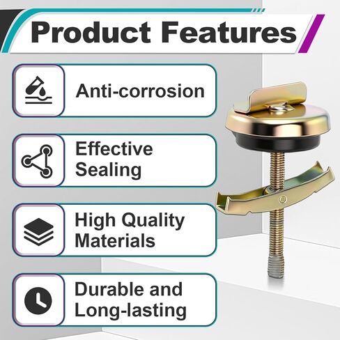 6 Pcs Universal Oil Pan Drain Plugs, Replaces 65109 090-080CD 090-080, Fits for 1/2in to 3/4in or M12 to M18 Hole, Durable and Long-Lasting in Kuwait