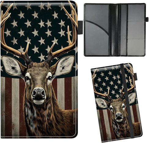 Car Insurance and Registration Card Holder for Women Men, Car Accessories Documents Organizer PU Leather Paperwork Wallet Case for Driver's License Key Information Cards, Flame Dragon in Saudi Arabia