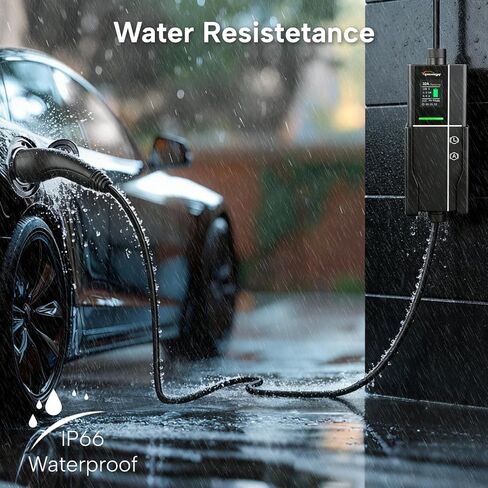 Type 2 EV Charger, 7.2kW 5M, 8-32A Adjustable Current, Portable Electric Car Charger Type 2 with CEE Plug in Kuwait