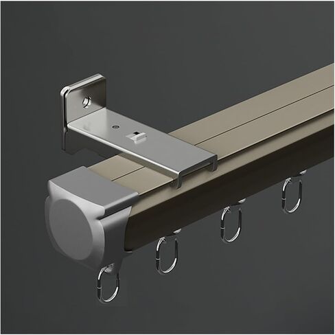 Extra Long Heavy Duty Curtain Track - 13ft to 32ft Adjustable Aluminum Rail for Indoor/Outdoor Use, Wall Mount Fittings Included, Ideal for Drapes & Curtains, White Finish, 10m/32.8ft in Saudi Arabia