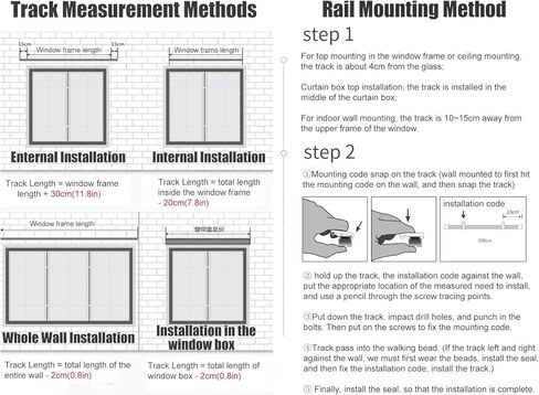Extra Long Heavy Duty Curtain Track - 13ft to 32ft Adjustable Aluminum Rail for Indoor/Outdoor Use, Wall Mount Fittings Included, Ideal for Drapes & Curtains, White Finish, 10m/32.8ft in Saudi Arabia