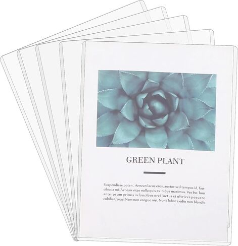 5 قطع من واقيات الطباعة الصلبة مقاس 8.5 بوصة × 11 بوصة واقيات ورق بلاستيكية مقاومة للماء للمطبوعات وملصق البطاقة البريدية (شفاف) in Kuwait