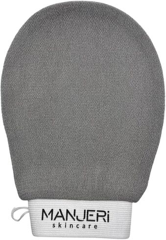 Kessa Natural Exfoliating Mitt (Single Pack) – Body Scrub Glove for Bath, Shower & Hammam Spa – Deep Exfoliation Scrubber, Dead Skin Remover, Improves Circulation, Grey in Kuwait