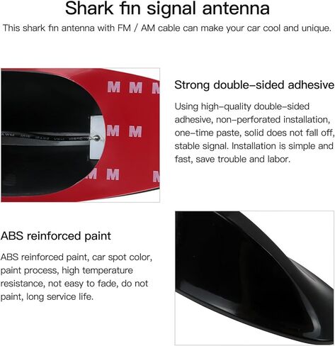 Black Car Shark Fin Antenna Cover Fit for Hyundai Genesis Coupe 2.0T Coupe 2-Door 2.0L 1998CC 122Cu. In. l4 GAS DOHC Turbocharged 2010 2011 2012 2013 2014 Latest Version in Saudi Arabia