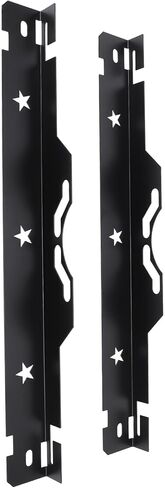 Wheel Alignment Tool Plates, Iron Construction, 2 - Pack Black - Precise Toe Measurement, Unique Notch Tape Holding Design, Ideal for DIY Garages and Professionals in Kuwait