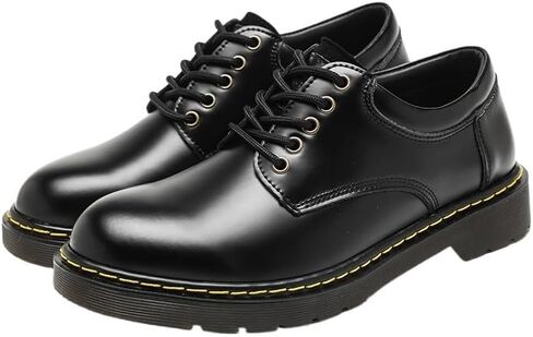 Men's Black Low-top Outdoor Work Shoes Comfortable Round-Toe Thick-Soled Oxford Shoes for Shopping Driving Men Versatile Casual Shoes in Saudi Arabia