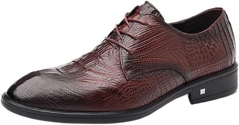 Men's Leather Shoes Business Casual Shoes Commuting Shoes Lace-up Design Breathable Insole Soft Oxford Dress Shoes in Saudi Arabia