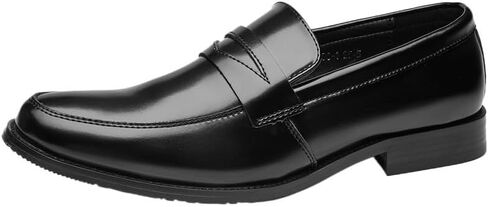 Men's British-Style -Pedal Loafers Business Formal Men's Leather Shoes Breathable Comfortable Soft Sole Suitable for Wedding Driving in Saudi Arabia