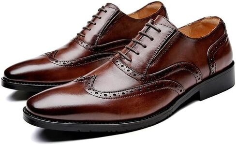 Men's Handmade Shoes Business Formal Leather Shoes Suitable for Wedding Office Breathable and Comfortable Low Top in Saudi Arabia
